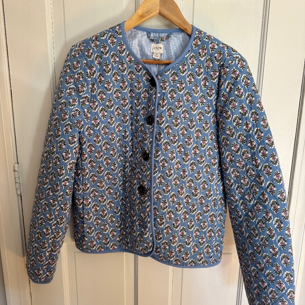 New with out tags crew quilted coat